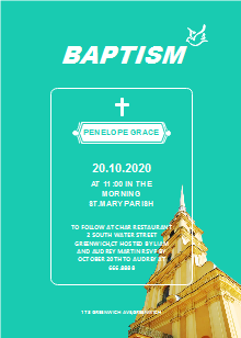 Church Baptism Invitation