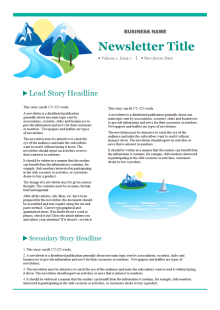 Business Monthly Newsletter