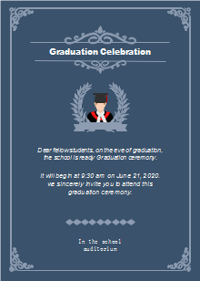 Graduation Celebration Invitation