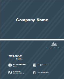 Dark Blue Twill Business Card