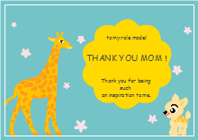 Deer Thank You Card