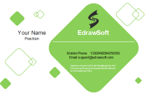 Diamond Shapes Business Card Front