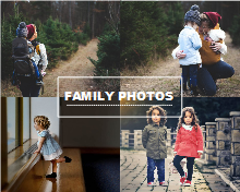 Family Travel Photo Collage