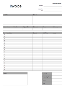 Inventory List Form
