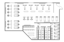 Colored Evacuation Plan