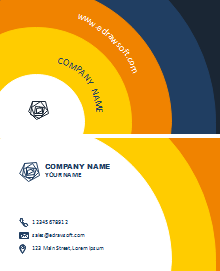 Half Dark Rainbow Business Card