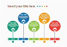 Colorful Vertical Upward Timeline