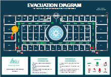 Plan d'évacuation de l'hôtel