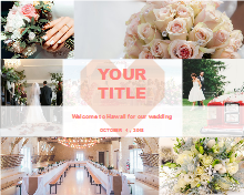 Romantic Wedding Photo Collage