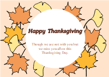 Maple Leaves Thanksgiving Card