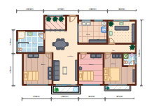 Middle Size Home Plan
