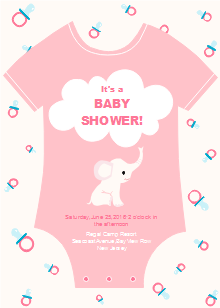 3 Photos Baby Shower Invitation