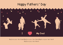 Pictograph Fathers Day Card