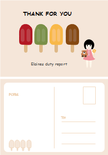 Popsicle Postcard