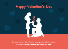 Proposal Silhouette Valentine's Day Card