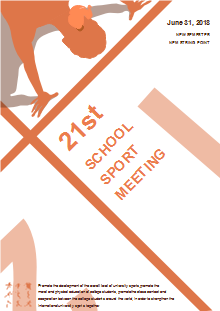 School Sport Meeting Poster