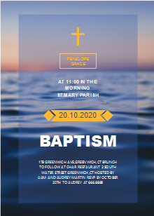 Holy Bible Baptism Invitation