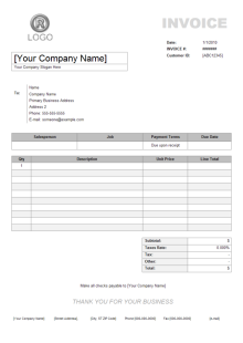 Product Invoice