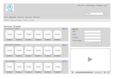 Website Home Page Wireframe