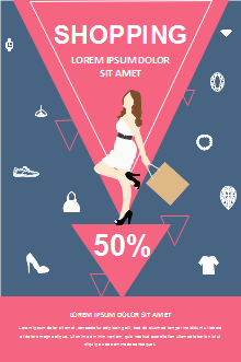 Shopping Lady Poster