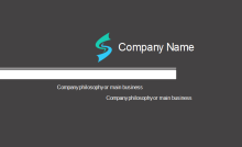 Simple Concept Business Card Back