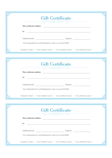 Colorful Holiday Gift Voucher