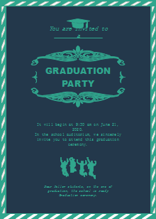 Simple Graduation Party Invitation