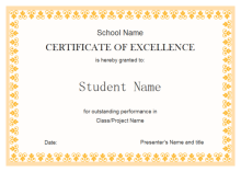 Academy Award Certificate