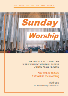 Sunday Church Worship Invitation