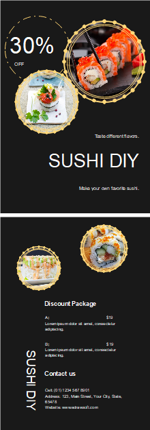 Sushi Restaurant Flyer