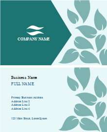Turquoise Triangles Business Card
