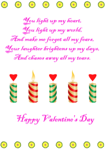 Hearts Background Valentine's Day Card