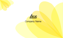 Yellow Petal Business Card Back