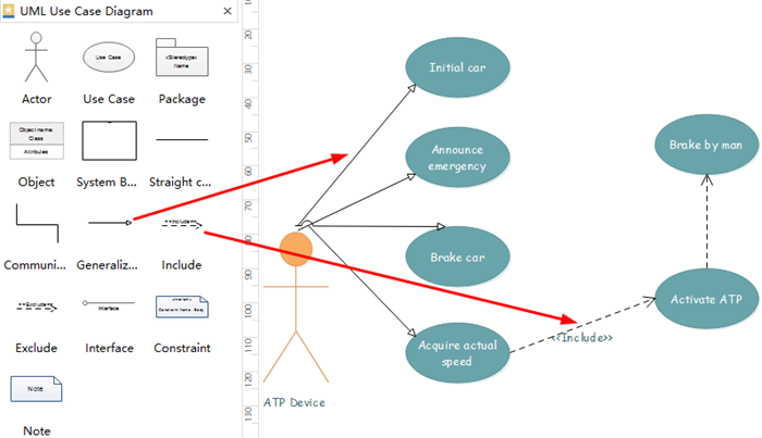 Connect UML Symbols